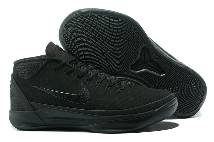 Nike Kobe A.D Mid ALL Black Basketball Shoes